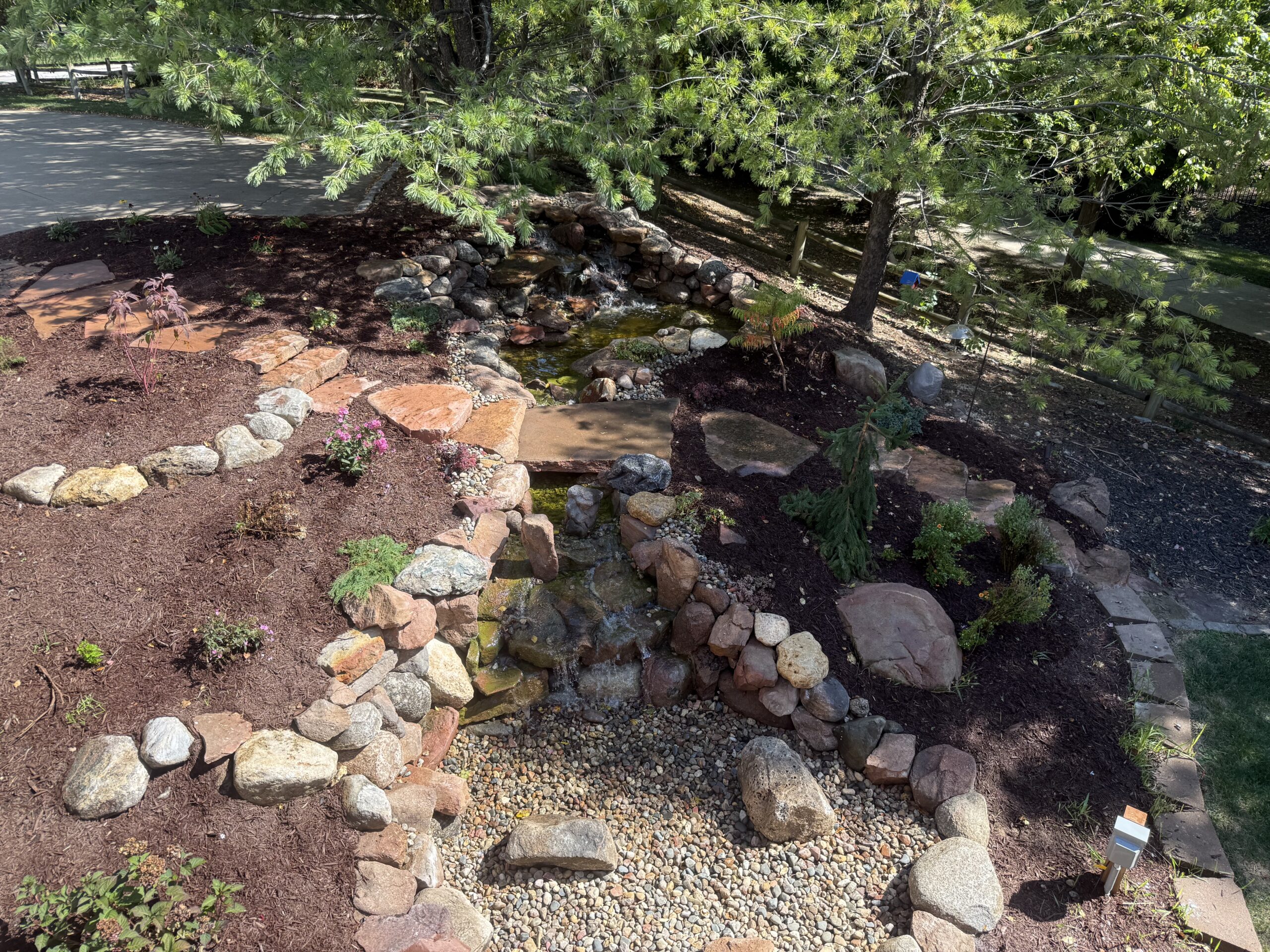 Pondless Waterfall with bridge